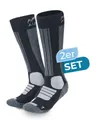 Produktbild: Alpenwert Skisocken 2er SET Snowboard Socken aus echter Merinowolle Herren & Damen (2 Paar, 4 Skisocken) Meinowolle Ski Socken
