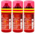 Produktbild: F-Exx® 1.5 F Kompakter Fettbrand-Feuerlöscher - 3er Pack Löschspray für Küche und Zuhause (Made in Germany)