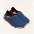 Produktbild: Gottstein Wool Slip-On Hausschuh (1-tlg) Hausschuh - Slipper für draußen und drinnen, Aus 100% Schurwolle blau|orange 38 EU