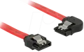 Produktbild: DELOCK 83962 - SATA 6GB/s St. > SATA St. li. 20 cm rot Metall
