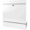 Produktbild: Burg Wächter 42040 SEATTLE 848W Briefkasten Stahl Weiss Schlüsselschloss (42040)
