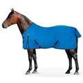 Produktbild: Equinate Pferde-Regendecke wasserdichte Regendecke Springfield mit Fleeceinnenfutter, atmungsaktiv blau 125 cm