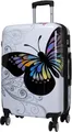 Produktbild: Hartschalen Koffer Trolley Reisekoffer Reisetrolley Handgepäck Butterfly Gr. L
