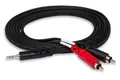 Produktbild: -HOSA STEREO BREAKOUT 3.5 MM TRS TO DUAL RCA 3 FT ACC NEU