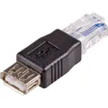 Produktbild: Akyga AK-AD-27 cable gender changer RJ45 USB 2.0 type A Schwarz (USB 2.0, RJ45 (1x)) (AK-AD-27)
