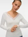 Produktbild: Vero Moda Langarmshirt VMSKYE LS V-NECK LACE TOP JRS NOOS
