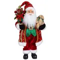 Produktbild: Weihnachtsmann Gunnar 45cm Weihnachten Deko Figur stehend Nikolaus Santa rot