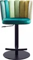 Produktbild: KAWOLA Barhocker JADA Drehstuhl höhenverstellbar Velvet grün
