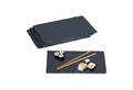 Produktbild: relaxdays Servierplatte Schieferplatte 26 x 16 cm im 4er Set, Schiefer