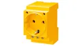 Produktbild: 4001869374048 Gniazdo modułowe 2P+Z 16A 230V Schuko na szynę żółte 5TE6810 SIEME