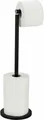 Produktbild: Toilettenpapierhalter 2 in 1 WENKO 21x55x17 cm / schwarz matt B-WARE