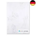 Produktbild: Betterpress® 50 Blatt Marmorpapier grau 200g, A4 - Beidseitig Marmorierter 