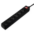Produktbild: HAMA - Steckdosenleiste 6-fach, mit Schalter, 3 m, Schwarz