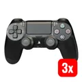 Produktbild: Sony PS4 Gamepad Dualshock 4 V2 PlayStation 4 Controller Schwarz 3 STÜCK