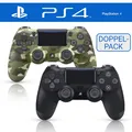 Produktbild: Zwei 2x PlayStation ORIGINAL Dualshock 4 PS4 Wireless Controller GamePad 🎮🟢⚫️✅