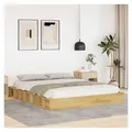 Produktbild: vidaXL Bett, Massivholzbett ohne Matratze 160x200 cm Eichenholz