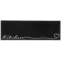 Produktbild: Waschbarer Küchenläufer Kitchen Schwarz 50x150 cm