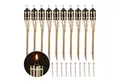 Produktbild: relaxdays Gartenfackel 10er Set Gartenfackeln Bambus