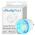 Produktbild: Shelly Plug S Gen3 Weiß - WLAN Smarte Steckdose, Leistungsmessung, 12A, 2500W, Zeitschaltuhr, Matter-Zertifiziert Stecker, Smart Home, Heizung & Kühlung, Alexa & Google, Kein Hub Erforderlich