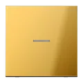 Produktbild: Jung GO2990KO5 Wippe mit Lichtleiter, Metall goldfarben PVD-beschichtet, Serie LS, goldfarben