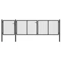 Produktbild: vidaXL Gartentor Stahl 400 x 100 cm Anthrazit