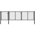 Produktbild: vidaXL Gartentor Stahl 400 x 100 cm Anthrazit 144329