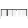Produktbild: vidaXL Gartentor aus Stahl 400 x 100 cm Anthrazit