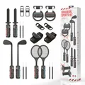 Produktbild: Venom 10-in-1 Sport-Set für Nintendo Switch 2 | Lenkräder, Golfschläger, Tennisschläger, Schwerter & Beingurte | Joy-Con Adapter-Set für Switch Sports