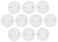 Produktbild: ABUS Rauchmelder Prefira 10 - Set mit 10 Q-Label zertifizierten Rauchwarnmeldern mit 10-Jahres-Batterie, Fehlalarm-Reduzierung mit Insektenschutzgitter und Verschmutzungskompensation - 10er Pack