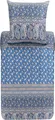 Produktbild: Bassetti Mako-Satin Bettwäsche-Garnitur Imperia Farbe Blau-B1 Größe 200x200 + 2x 80x80  100% Baumwolle