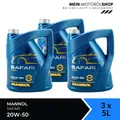 Produktbild: Mannol Safari 20W-50 API CH-4 API SN Youngtimer Oldtimer 3x5 Liter = 15 Liter