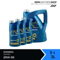 Produktbild: Mannol Safari 20W-50 API CH-4 API SN Youngtimer Oldtimer 5+3 Liter = 8 Liter