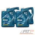 Produktbild: MANNOL 4x 5 L SAFARI SAE 20W-50 MOTORÖL API SN/CH-4 OLDTIMER MINERALISCH