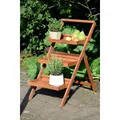Produktbild: Blumentreppe Blumenleiter FSC® Kiefernholz EU Pflanztreppe Blumenregal braun
