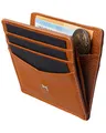 Produktbild: Gentlemen’s Kartenetui – Premium Rindsleder & RFID-Schutz – Platz für Karten, Scheine, Münzen & Tracker im Wallet – Patentiertes Slim Design – Slim Wallet mit Münzfach