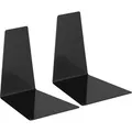 Produktbild: Alco Buchstütze 4304-11, keilförmig, schwarz, 12 x 14cm, aus Metall, 2 Stützen, 2 Stück