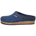 Produktbild: Stegmann Filz Clog (1-tlg) Clogs - Hausschuh aus Merinowolle, Flexibles Kork-Latex-Fußbett blau 43 EU