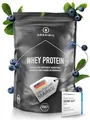 Produktbild: ORGAINIC Bio Blaubeere Whey Protein - Bio Zertifiziert ohne Zusatzstoffe - Eiweißpulver aus Deutschland - Grasfütterung - 1000g