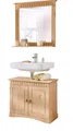 Produktbild: Clever-Moebel Badmöbel-Set 2 tlg Badmöbel Set aus Kiefernholz im Landhausstil gelaugt