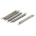 Produktbild: 5 Stück Zugfedern Ersatz 0.5mmx5mmx50mm 304 Edelstahl Silber Ton
