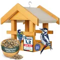 Produktbild: ® Vogelhaus Vogelfutterhaus aus Kiefernholz Futterstation zum Aufhängen19×26×...
