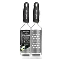 Produktbild: Microplane Reibe Gourmet Serie extra grob Edelstahl schwarz