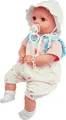 Produktbild: Schildkröt Puppe Amy mit Schnuller 45cm Mal (Mal Haar, blaue Augen, + Kleidung)