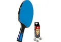 Produktbild: Sunflex Tischtennisschläger B45 + 3*** ITTF SX40+ Tischtennisbälle, Tischtennis Schläger Set Tischtennisset Table Tennis Bat Racket