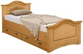 Produktbild: OTTO home Massivholzbett Konrad, Stauraumbett, Messinggriffe, rustikaler Landhausstil, mit FSC®-zertifiziertem Massivholz, Liegehöhe 40 cm