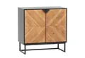 Produktbild: COSTWAY Küchenbuffet mit Arbeitsplatte, Sideboard mit Türen, Metallbeinen, 80x40x80cm