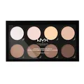 Produktbild: NYX Professional Makeup Highlight & Contour Pro Palette, Puder Konturen Kit, 8 verblendbare Matte und Perlmutttöne