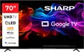 Produktbild: Sharp 4T-C70HPx QLED-Fernseher (177 cm/70 Zoll, 4K Ultra HD, Google TV, Smart-TV)