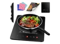 Produktbild: KESSER® Induktionskochplatte Induktionskochfeld Tragbare 28cm Kochplatte + 3x Mikrofasertuch + 1x Rezeptbuch, Heizstufen, Stunden-Timer, Touch-Steuerung, Booster-Funktion 220-240V