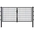 Produktbild: ALBERTS Stabgitter-Doppeltor Doppelstabmattenzäune (Anthrazit, Höhe: 1400 mm)
